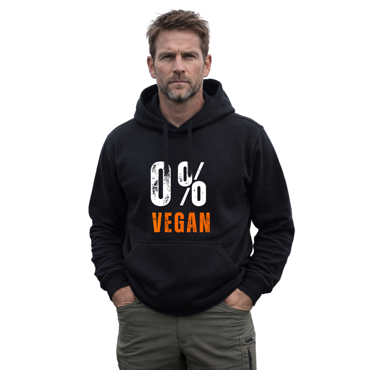 0% Vegan Printed Hoodie by Game Gear NZ
