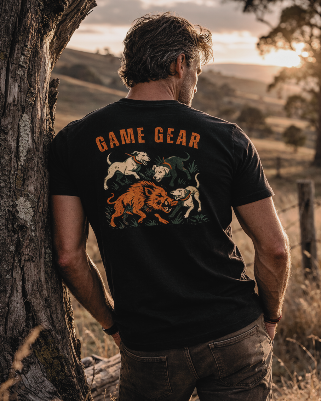 Three On One Printed Tee