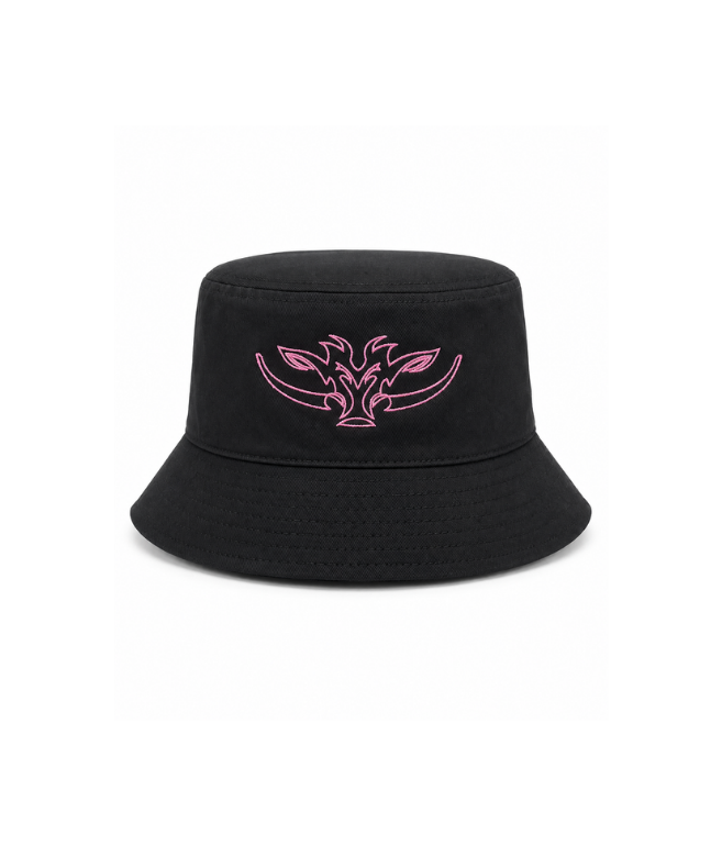 Camo/Black Bucket Hat - Pink