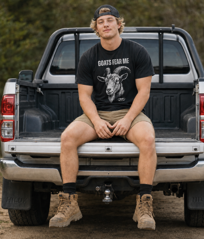 Goats Fear Me Printed Tee