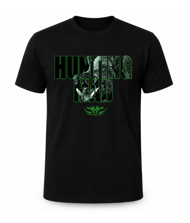 Hunting Mad Boar Printed Tee Green
