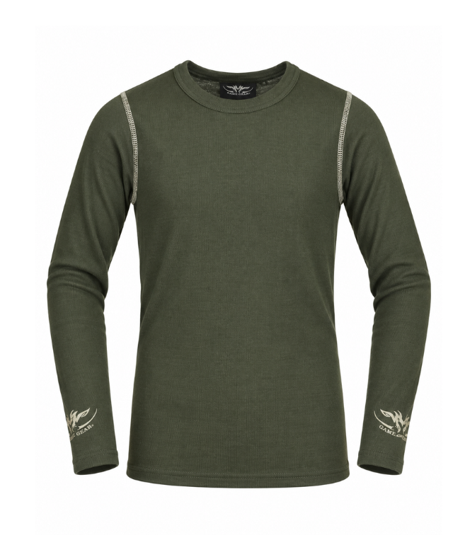 Kids Thermal Top Olive
