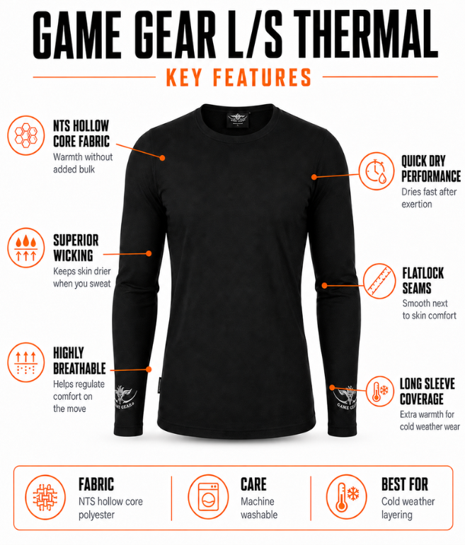 L/S Thermal Black