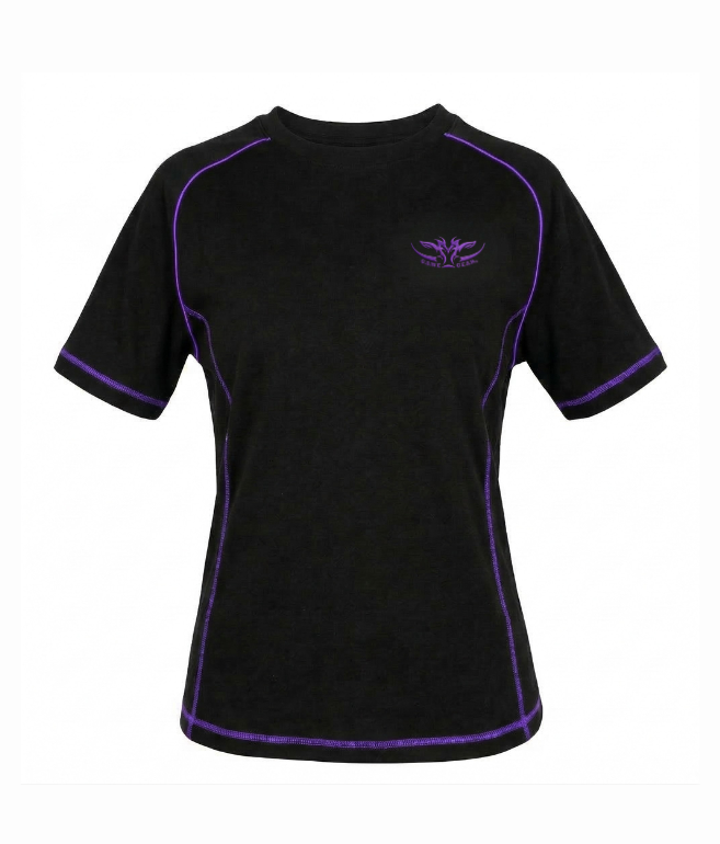 Ladies Fleece Tee Purple