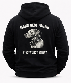 Mans Best Friend Printed Hoodie