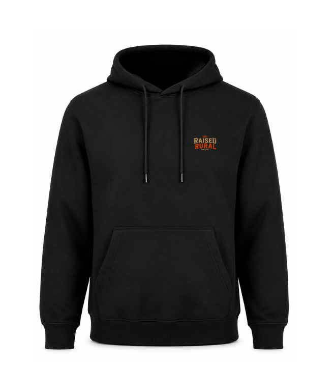 Raised Rural Boar Printed Hoodie
