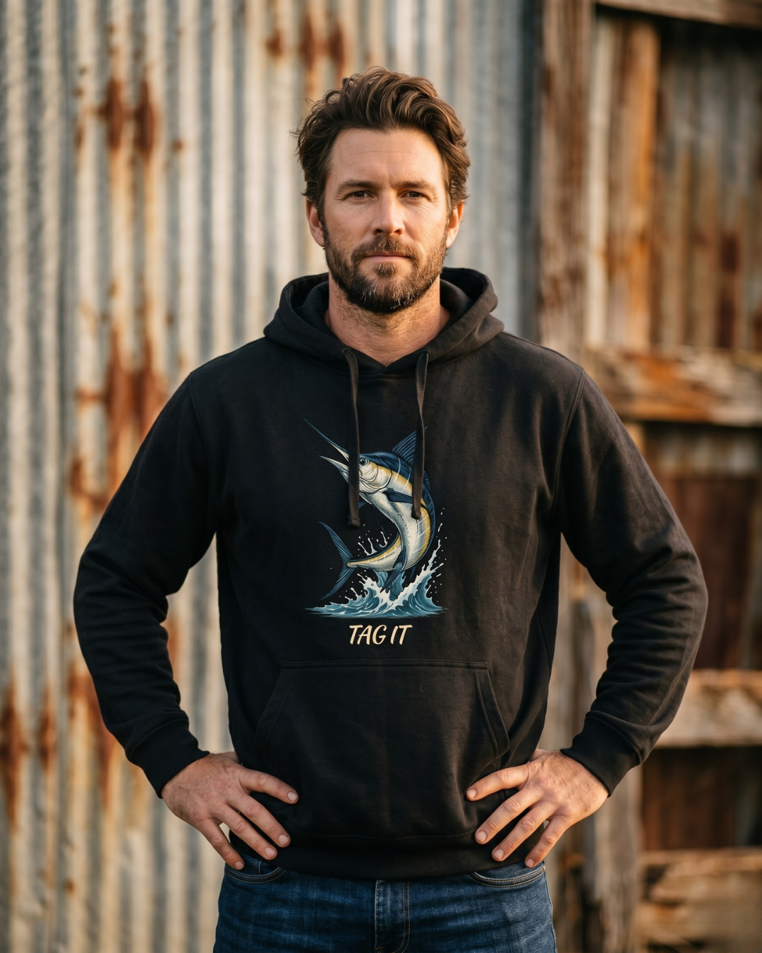 Tag It Printed Hoodie