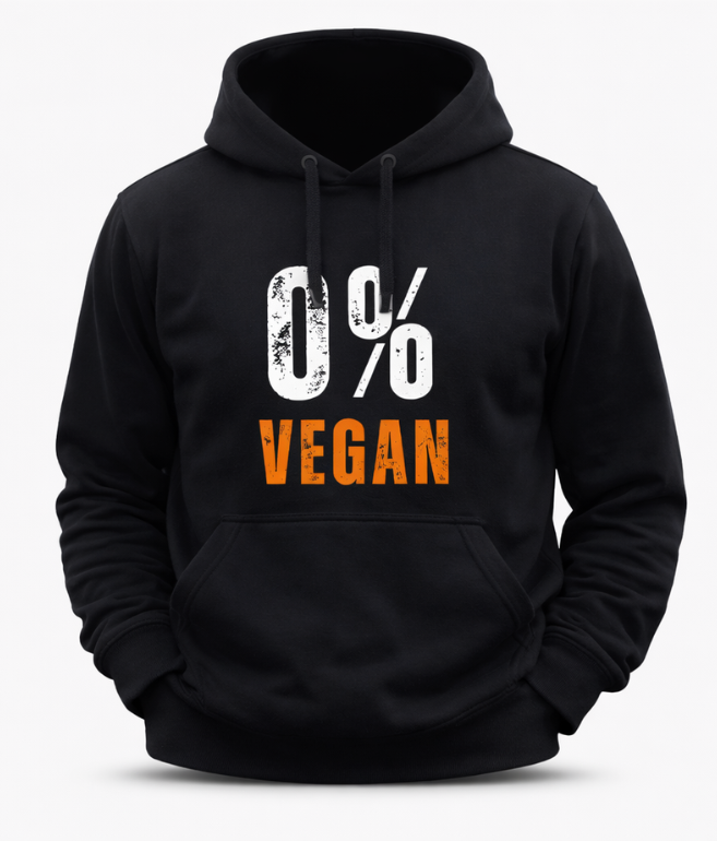0% Vegan Printed Hoodie