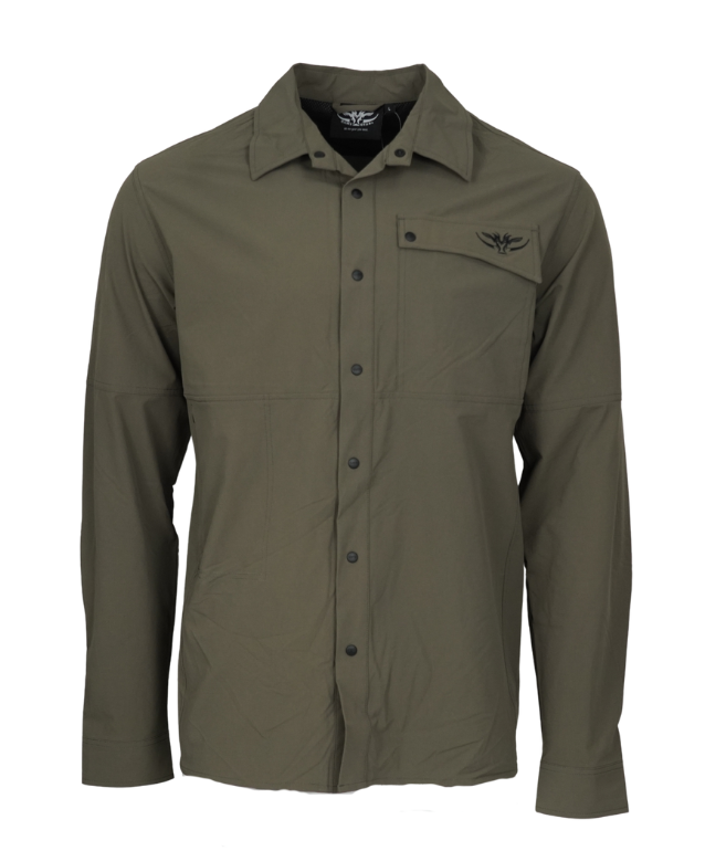 Breeze Button Up Shirt Moss