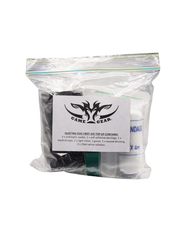 First Aid Top Up Kit pig dog gear - front view by Game Gear NZ