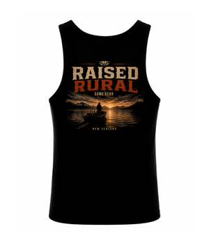 Raised Rural Fishing Printed Singlet