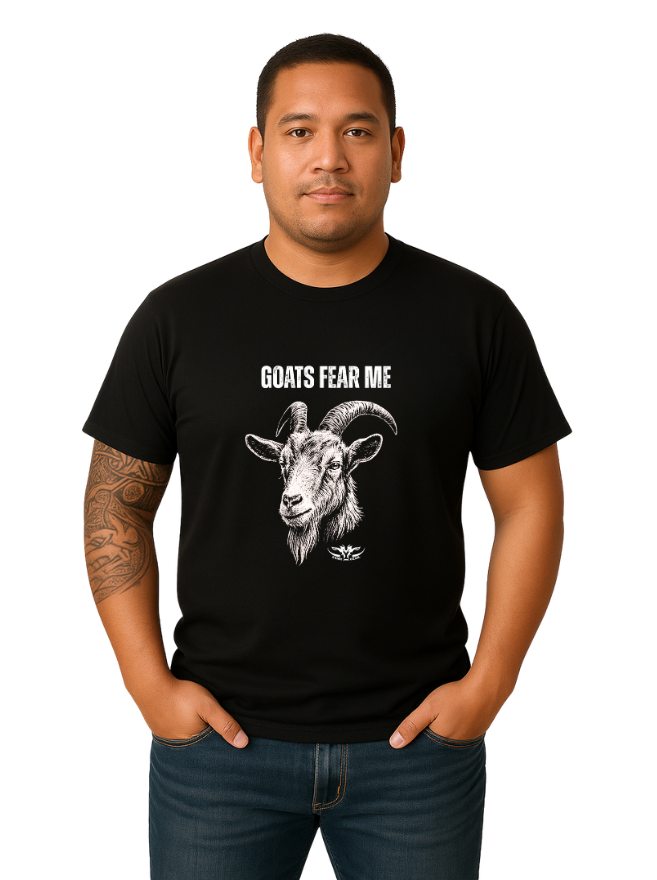Goats Fear Me Printed Tee