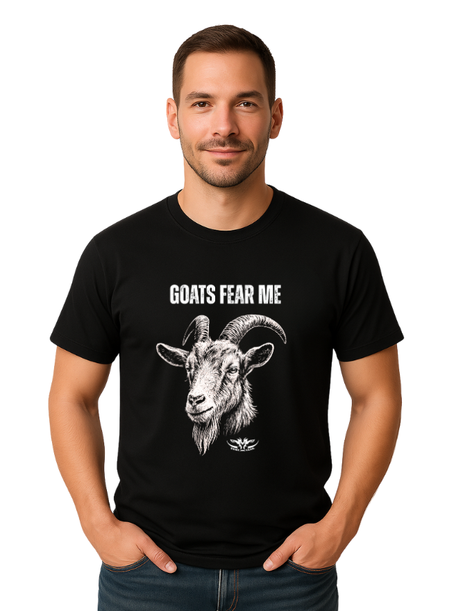 Goats Fear Me Printed Tee