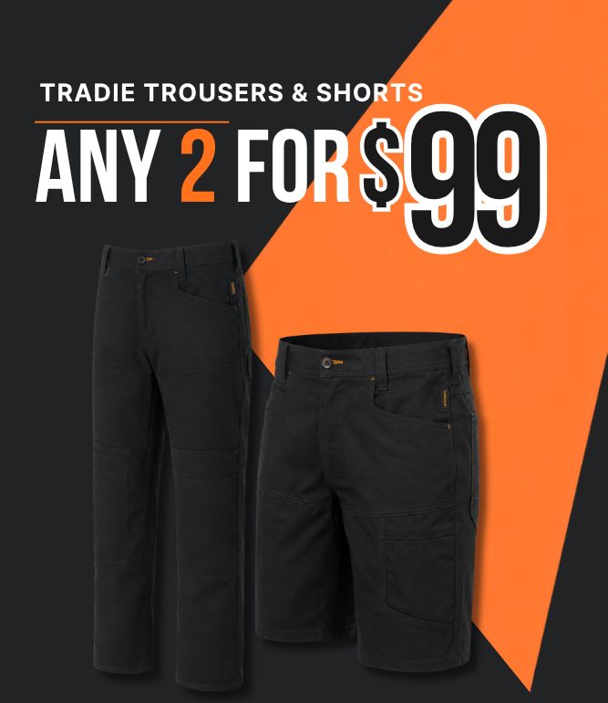 Tradie Trousers & Shorts Any 2 for