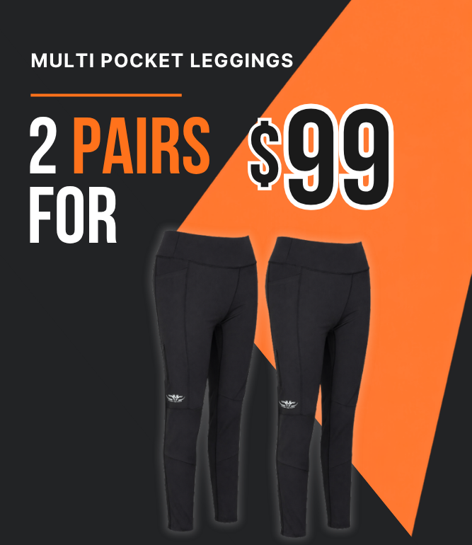 Multi Pocket Leggings - 2 for