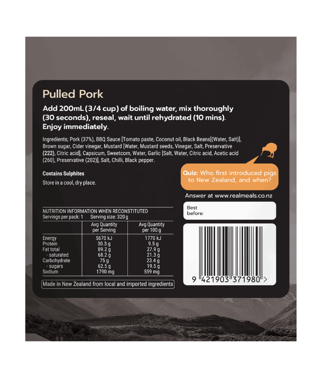 Pulled Pork Meal