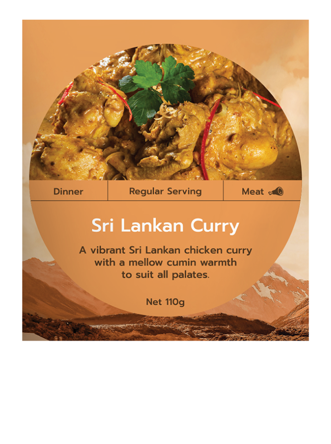 Sri Lankan Curry freeze dried meal