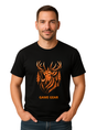 Big Stag Orange Printed Tee by Game Gear NZ