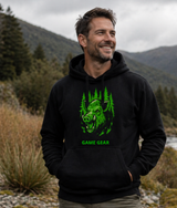 Big Green Boar Printed Hoodie