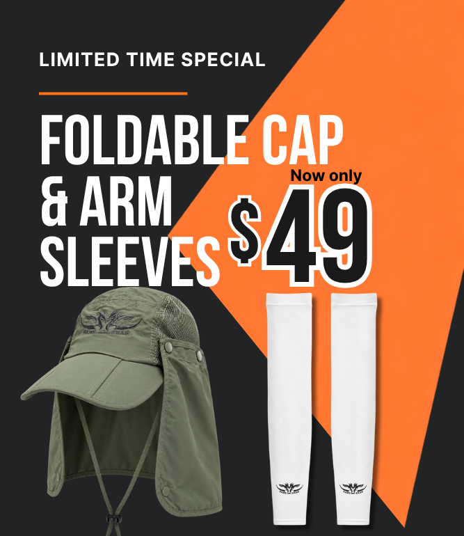 Foldable Cap and Arm Sleeves