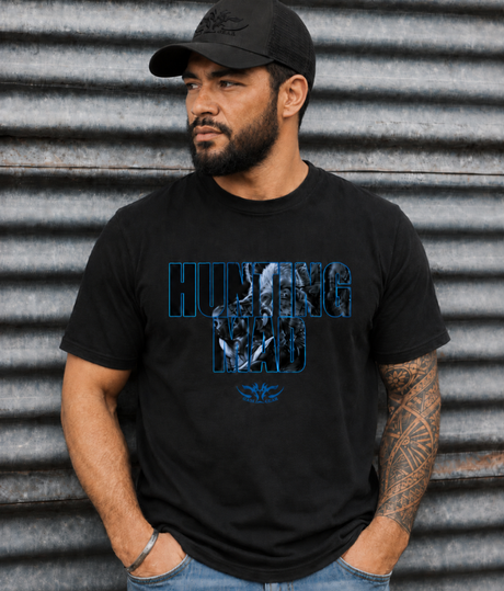 Hunting Mad Boar Printed Tee Blue