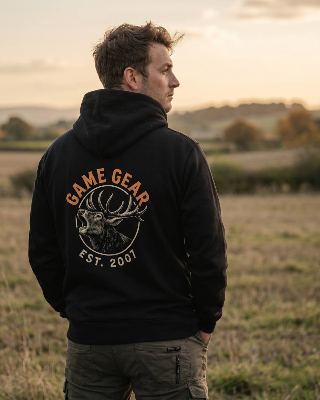 Game Gear Stag Printed Hoodie