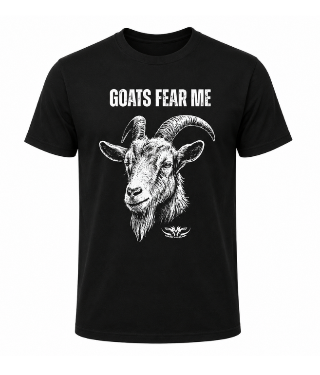 Goats Fear Me Printed Tee