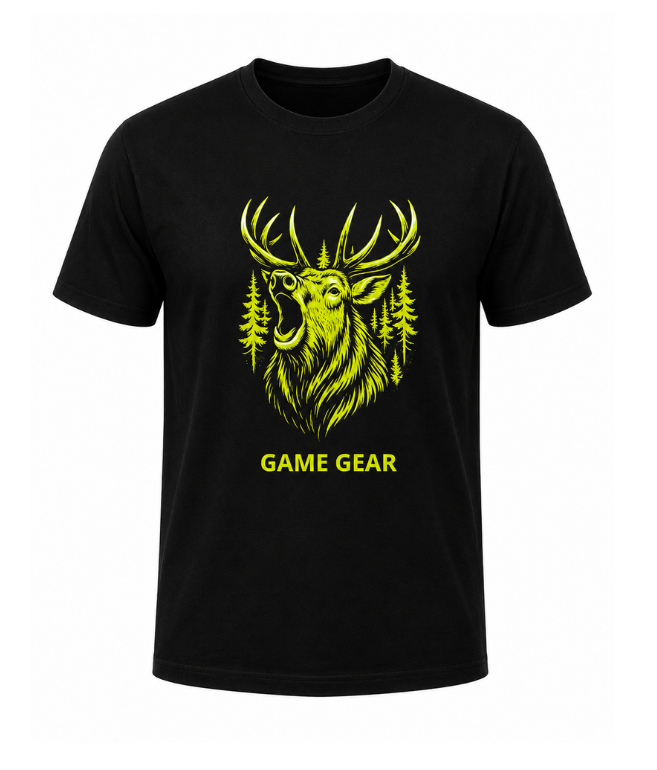 Big Stag Yellow Printed Tee