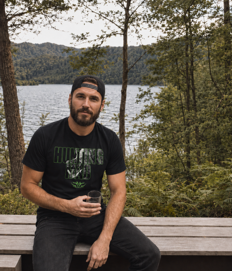 Hunting Mad Boar Printed Tee Green