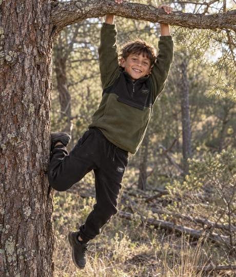 Kids Fleece Pants Black