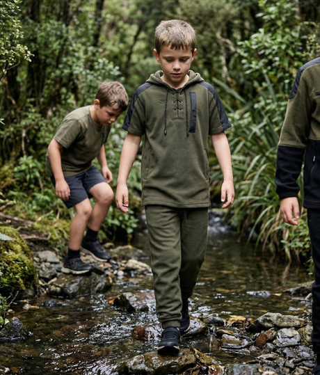 Kids Fleece Pants Olive