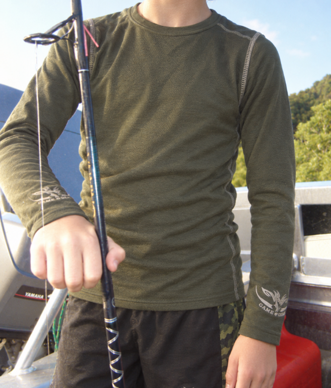 Kids Thermal Top Olive