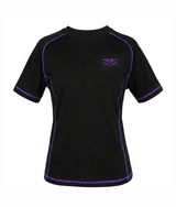 Ladies Fleece Tee Purple