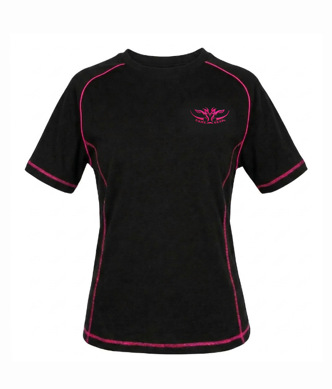 Ladies Fleece Tee Pink