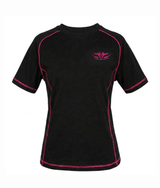 Ladies Fleece Tee Pink