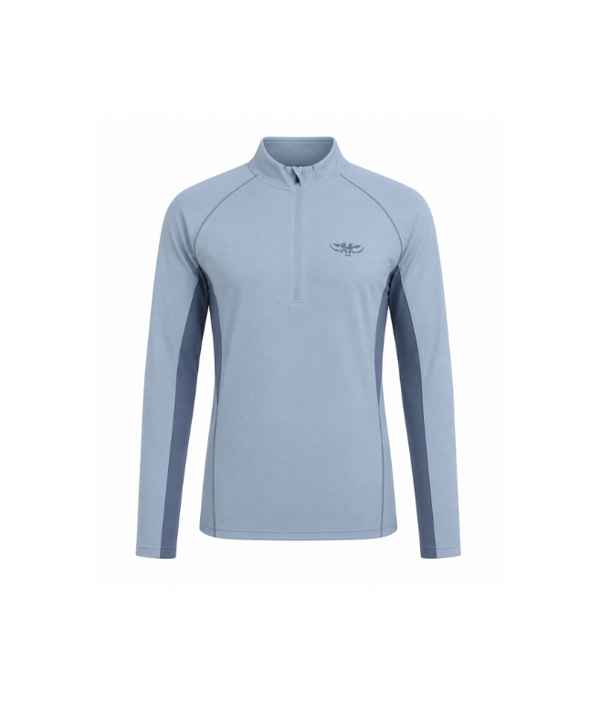 Ladies Dry Lite 1/2 Zip Tee Sky
