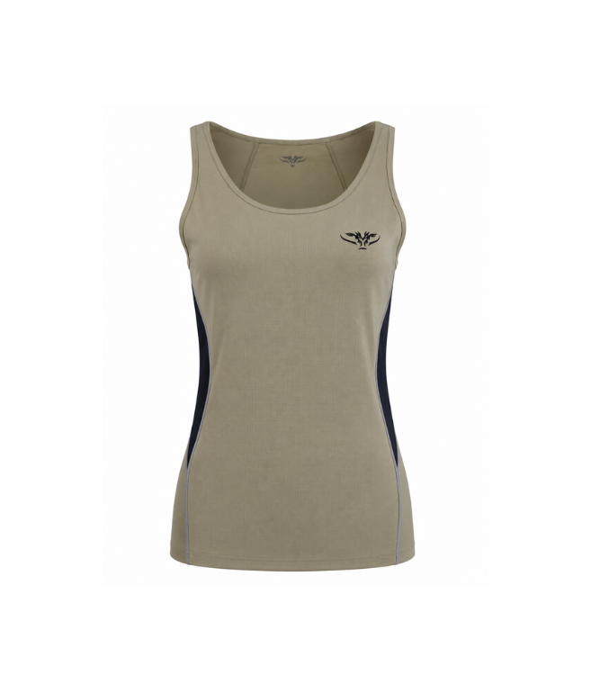 Ladies Dry Lite Singlet Bark