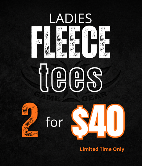 2 Ladies Fleece Tees for $40 value bundle by Game Gear NZ