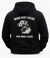 Mans Best Friend Printed Hoodie