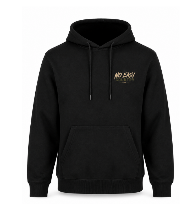 No Easy Country Printed Hoodie