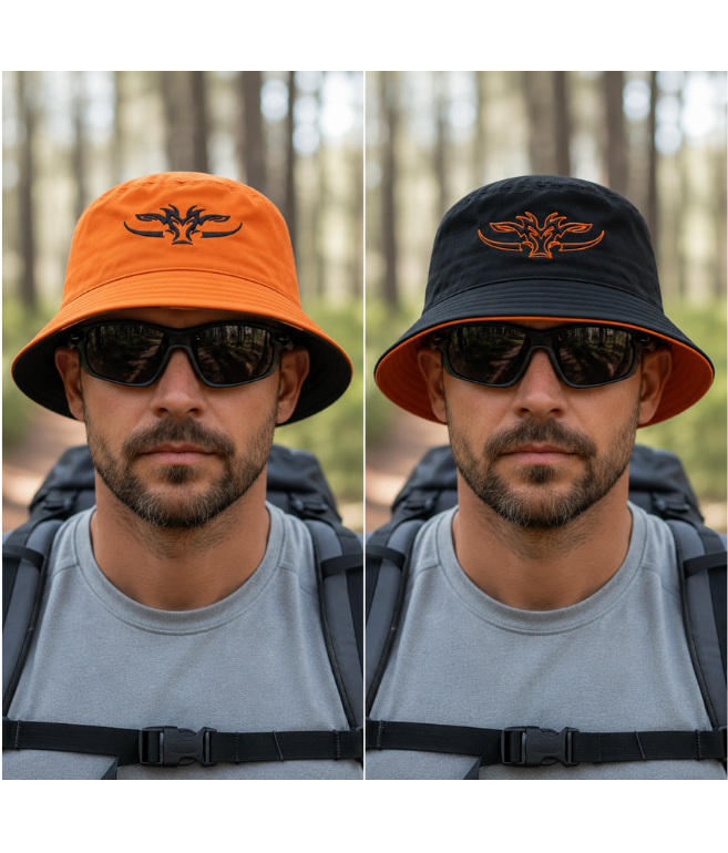Orange/Black Bucket Hat