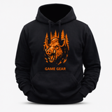 Big Orange Boar Printed Hoodie