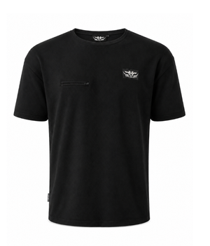 Pocket Fleece Tee Black