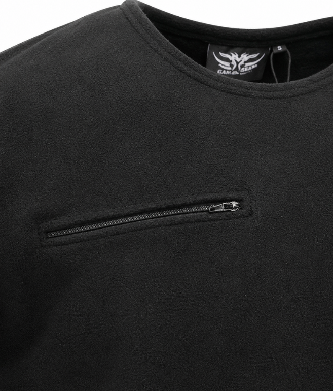Pocket Fleece Tee Black