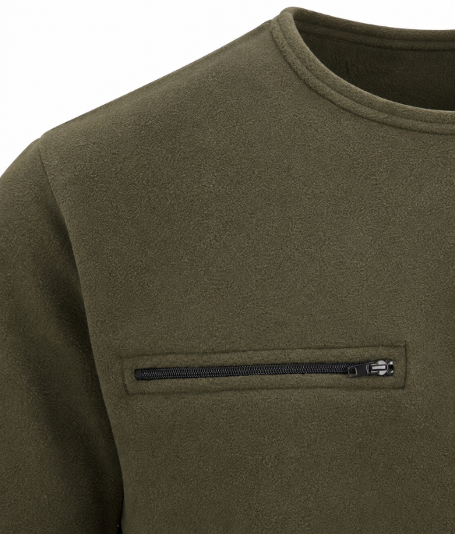 Pocket Fleece Tee Olive