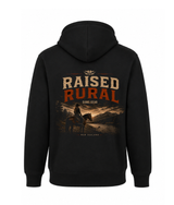 Raised Rural Horse Printed Hoodie
