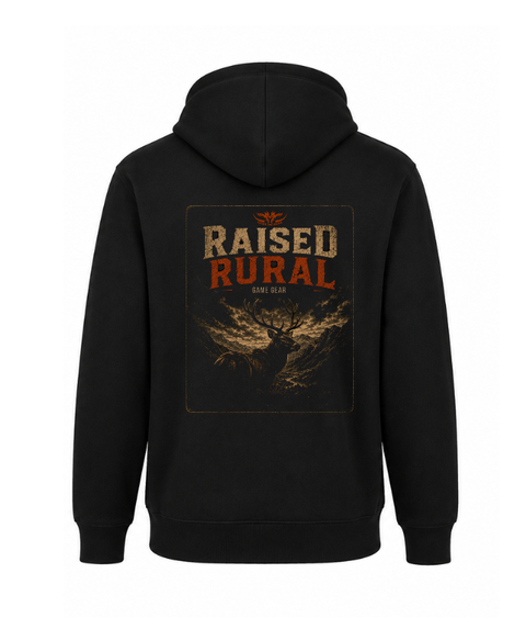 Raised Rural Trophy Printed Hoodie
