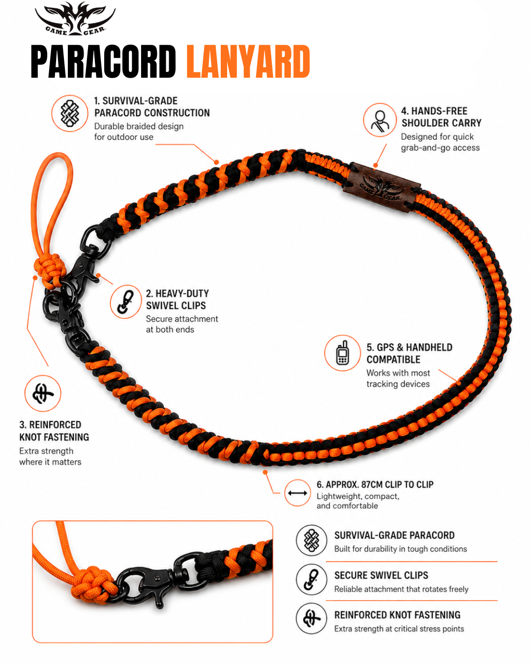 Paracord GPS Lanyard