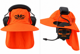 Muffler Hat Orange with earmuffs product views