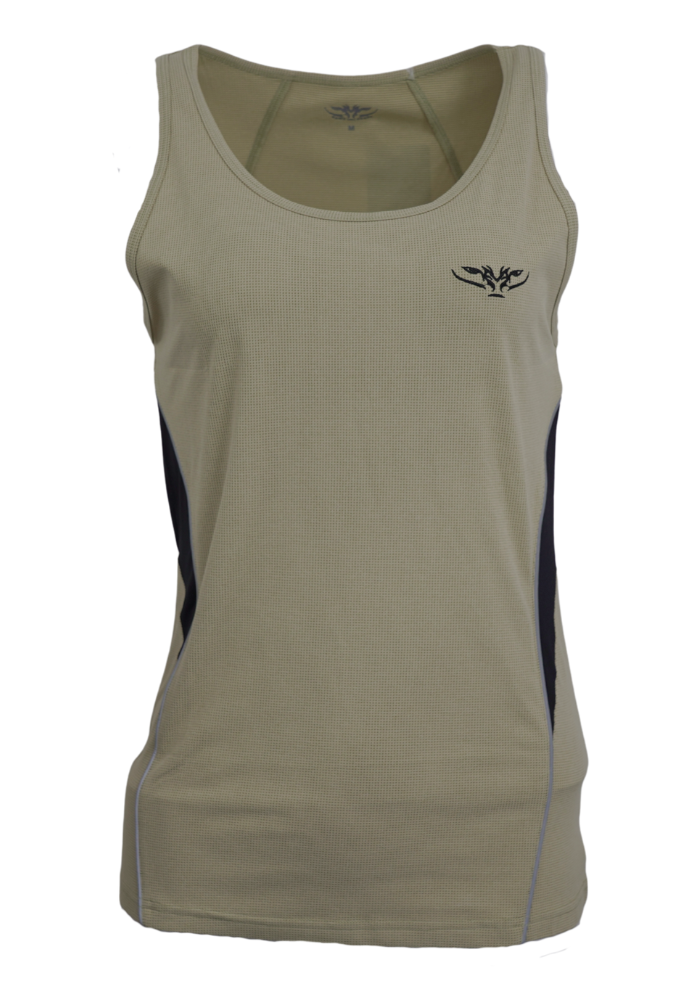 Ladies Dry Lite Singlet Bark